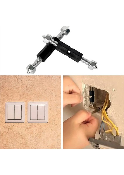 Hyqzltca 2x Soket Kutusu Tamircisi Elektrik Kutusu Destek Çubuğu 118 Tip Anahtar Evrensel Soket Tamircisi (Yurt Dışından) fiyatları