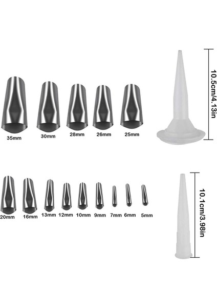 20 Parça Kalafat Bitirme Aleti, 14 Boyutlu Paslanmaz Çelik Mastik Bitirme Aleti, Kalafat Nozulu Aplikatörü (Yurt Dışından) modelleri