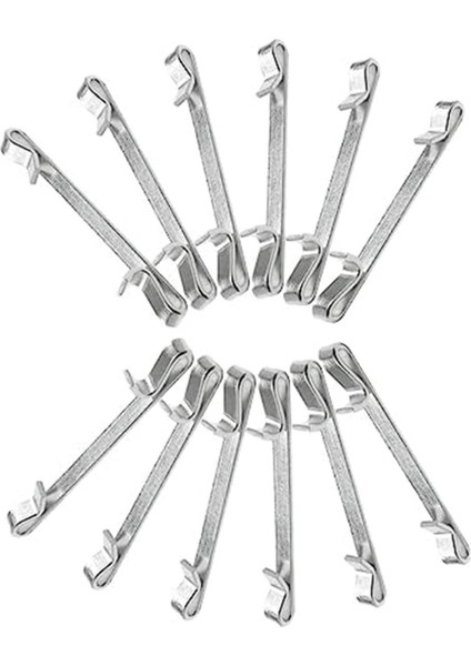 Erken 2 Inç Çift Döngü Alet Kutusu Çekmece Slayt Klipleri Alet Kutusu Aksesuarları Parçalarına Geçmeli (12 Adet) (Yurt Dışından)