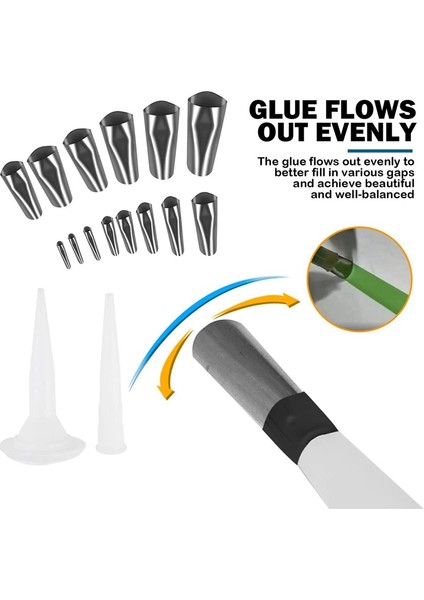 20 Parça Kalafat Bitirme Aleti, 14 Boyutlu Paslanmaz Çelik Mastik Bitirme Aleti, Kalafat Nozulu Aplikatörü (Yurt Dışından) indirimleri