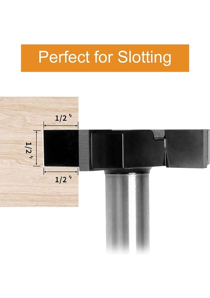 Ağaç Işleme Uçları Aleti-1 x 1/2 Inç Saplı T Bıçağı 1 x 1/2 Inç Ila 1/4 Inç Ayna-Gümüş (Yurt Dışından) indirimleri