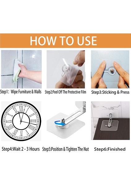 Flyeer Mobilya Dübelleri Duvar Dübelleri, Anti Tip Mobilya Dübelleri Matkap Yok, Bebek Için Yapışkanlı Mobilya Duvar Dübelleri 6 Adet (Yurt Dışından) fiyatları