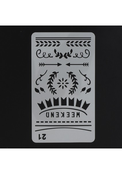 24 Parça Verimlilik Stencil Dergisi Stencil Plastik Planlayıcı Zaman Tasarrufu Planlayıcısı Oluşturma Için Dıy Çizim Şablonu (Yurt Dışından) fırsatları