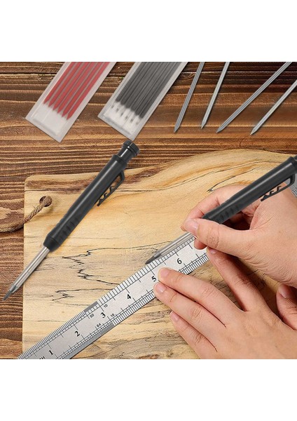 Ahşap Kalemi-2 x Siyah Ahşap Işleme Kalemleri 4 Kutu x Yedek (12 Siyah/6 Sarı/6 Kırmızı)-Fotoğraf Rengi A (Yurt Dışından) modelleri