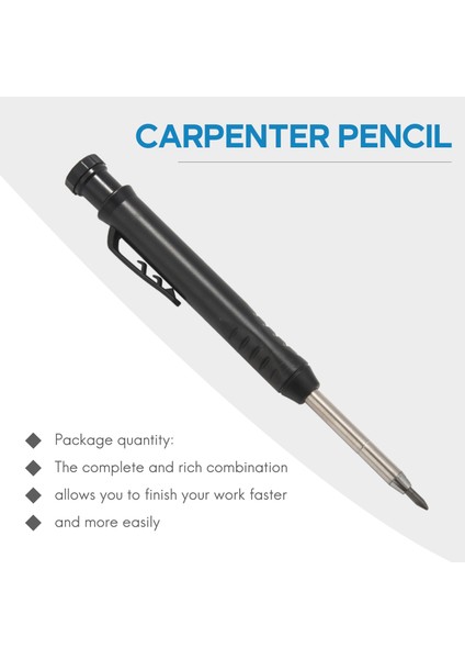 Ahşap Kalemi-2 x Siyah Ahşap Işleme Kalemleri 4 Kutu x Yedek (12 Siyah/6 Sarı/6 Kırmızı)-Fotoğraf Rengi A (Yurt Dışından) indirimleri