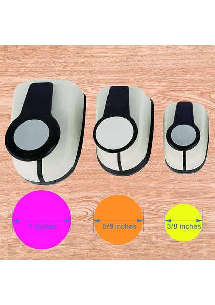 Dairesel Kağıt Delgeç-3 x Kağıt El Işi Zımbaları-Gri (Yurt Dışından) fırsatları