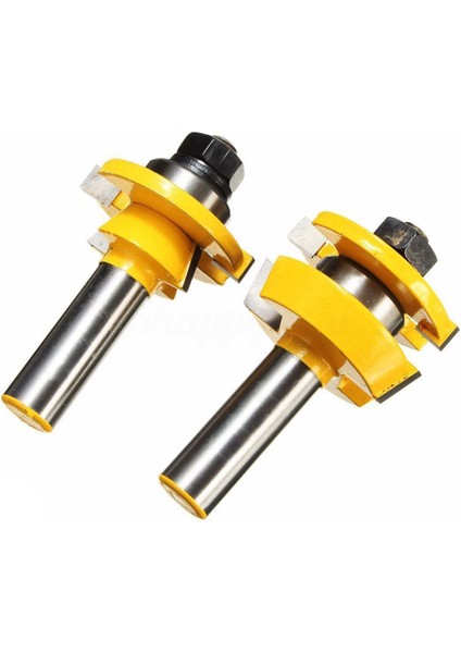 2pcs Raylı Yönlendirici Bit 1/2 Inç Şaft Çalkalayıcı Ağaç Işleme Keski Kesici (Yurt Dışından) modelleri