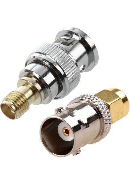 Altın Ton Sma Erkek Gümüş Ton Bnc Dişi Konnektör Adaptörü ve Bnc Erkek Sma Dişi Fiş Koaksiyel Adaptör (Yurt Dışından) modelleri