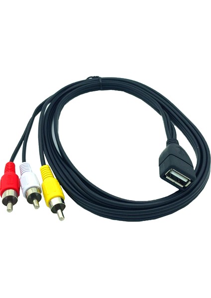 Feet/1.5 M USB 2.0 Dişi 3 Rca Erkek Video A/v Kamera Adaptör Kablosu (Yurt Dışından)