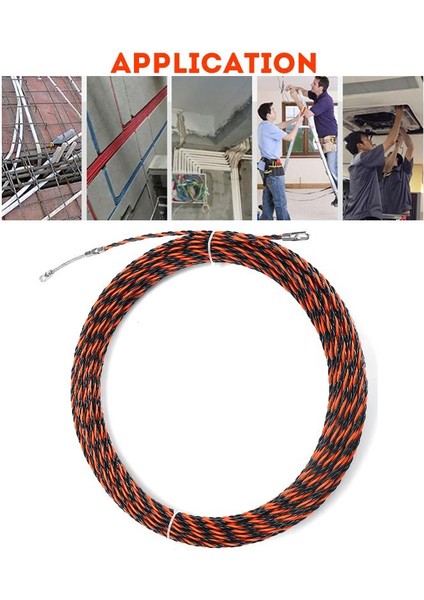 Kakao 5mm 35/40MM Fiberglas/naylon Itmeli Çektirme Kablo Kanalı Yılanı (Yurt Dışından) modelleri