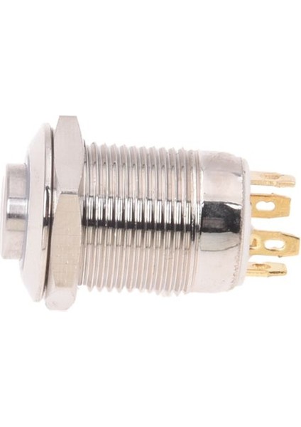 3V Basmalı Düğme Anahtarı Kapı Zili Düğmesi Mavi LED 12 mm Gümüş (Yurt Dışından) indirimleri