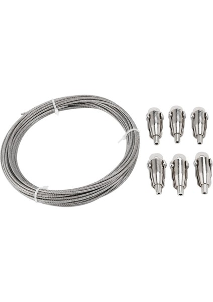 Asmak Için 10M Paslanmaz Çelik Halat Pvc Kaplı Çelik Kablo (Yurt Dışından)