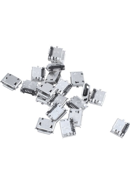 20 Adet Dıy Mikro USB 5 Pinli Dişi Konnektör Cam Yüzeyi, Smd Montajlı (Yurt Dışından) fiyatları