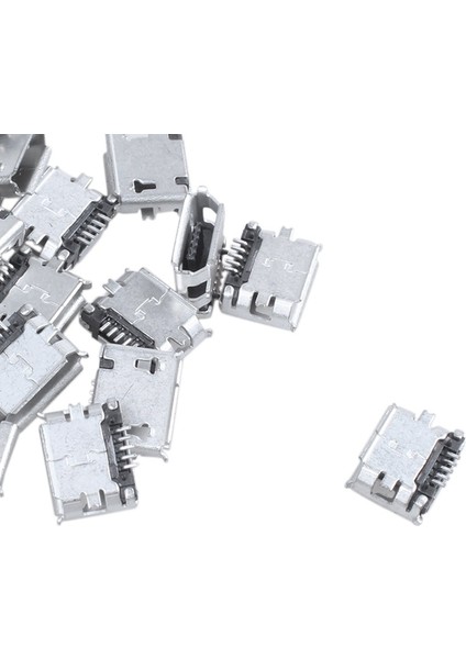 20 Adet Dıy Mikro USB 5 Pinli Dişi Konnektör Cam Yüzeyi, Smd Montajlı (Yurt Dışından) modelleri