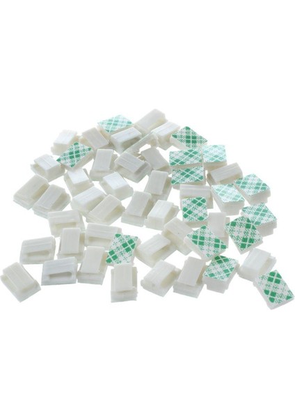 Kendinden Yapışkanlı Tel Paketi Tutucu Kravat Montaj Klipsi, 7 mm Genişlik, 50 Parça (Yurt Dışından) fiyatları