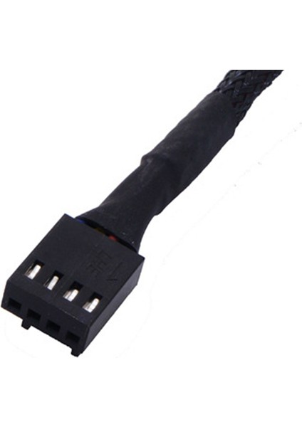 Bakır 2 Yollu Pwm 4pin/3pin Bilgisayar Fanı Kollu Splitter Uzatma Kablosu 27 cm (Yurt Dışından) fırsatları