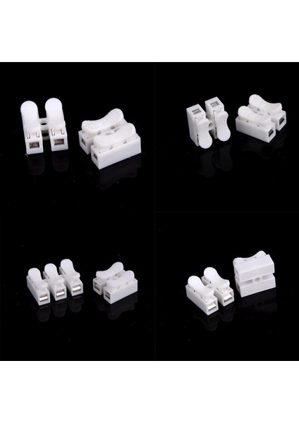 10 Adet Elektrik Kablo Konnektörleri Hızlı Ekleme Kilit Tel Terminalleri Kendinden Kilitlemeli Karşılaşma (Yurt Dışından)