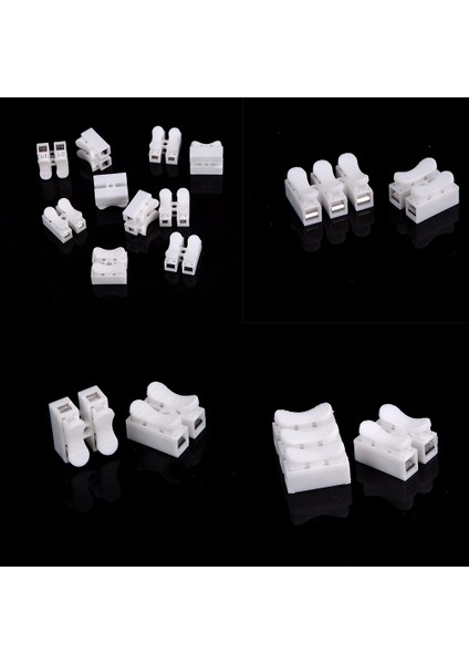 10 Adet Elektrik Kablo Konnektörleri Hızlı Ekleme Kilit Tel Terminalleri Kendinden Kilitlemeli Karşılaşma (Yurt Dışından) fırsatları