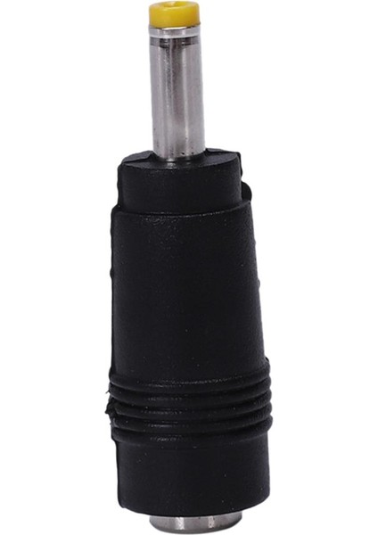 Sarı Uç 4.0x1.7 mm Erkek Fiş - 5.5x2.1mm Dişi Jak Dc Güç Konektörü Siyah (Yurt Dışından)