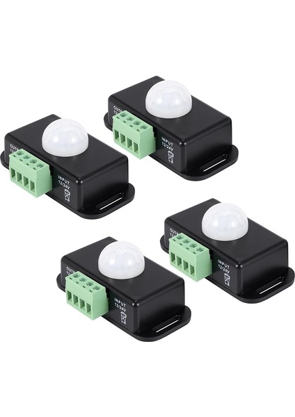 x Dc 12V/24V 8A Kızılötesi Pır Hareket Sensörü Anahtarı LED Işık Şeridi Otomatik, Siyah (Yurt Dışından) modelleri