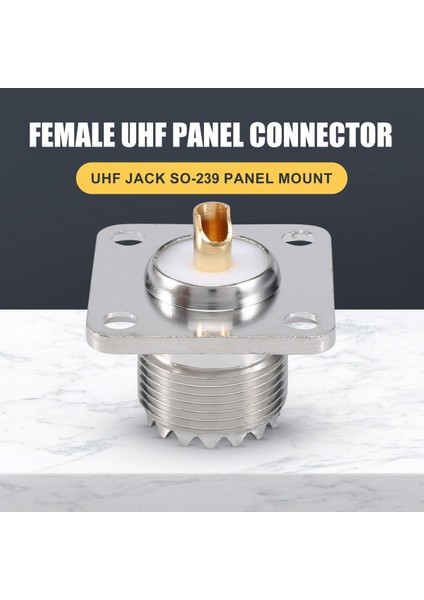 Uhf Dişi SO239 Panel Şasi Montaj Flanşı Güverte Montaj Lehim Kabı Rf Konektörü (Yurt Dışından)