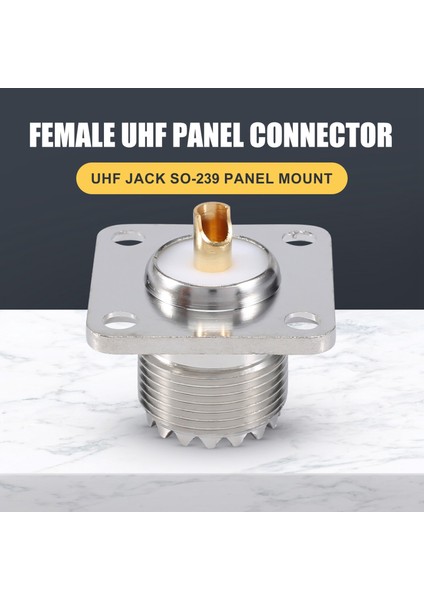 Uhf Dişi SO239 Panel Şasi Montaj Flanşı Güverte Montaj Lehim Kabı Rf Konektörü (Yurt Dışından)
