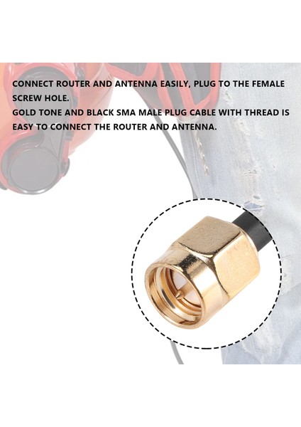 Sma Erkek - Dişi Adaptör Pigtail Koaksiyel Jumper Uzatma Kablosu 3.3ft Uzun (Yurt Dışından) fırsatları