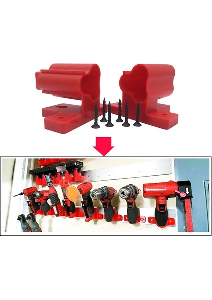 Milwauke M12 Takım Askı Adaptörü Matkap Aksesuarları Için 3 Paket Abs Kırmızı Takım Tutucu Dağı (Yurt Dışından) fırsatları