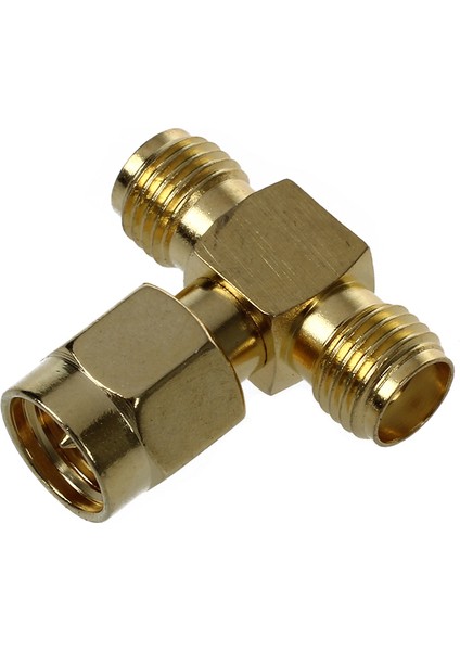 Sma Erkek - Iki Sma Dişi Üçlü T Rf Adaptör Konnektörü 3 Yollu Ayırıcı Yeni (Yurt Dışından) fırsatları