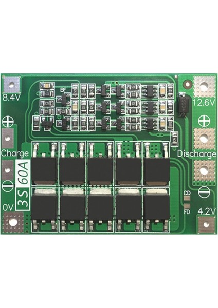3s 60A Bms Kurulu 11.1V 12.6V 18650 Li-Ion Lityum Pil Koruma Levhası Geliştirilmiş Versiyon (Yurt Dışından) fiyatları