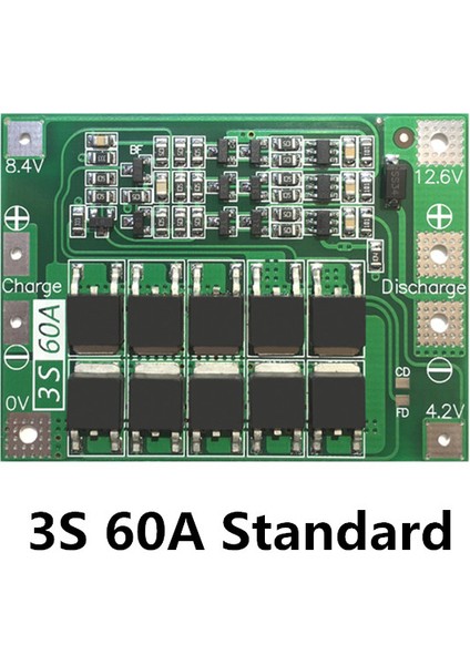 3s 60A Bms Kurulu 11.1V 12.6V 18650 Li-Ion Lityum Pil Koruma Levhası Geliştirilmiş Versiyon (Yurt Dışından) modelleri