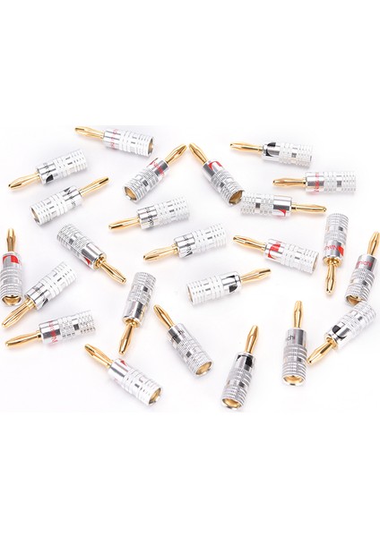 Yeni 24 Adet 24 K Muz Fiş Adaptörü Ses Jak Konnektörü Nakamichi Hoparlör Kablosu (Yurt Dışından) fiyatları