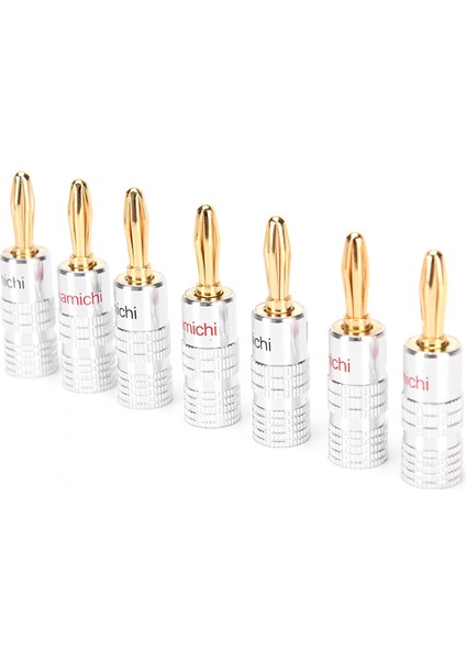 Yeni 24 Adet 24 K Muz Fiş Adaptörü Ses Jak Konnektörü Nakamichi Hoparlör Kablosu (Yurt Dışından) modelleri