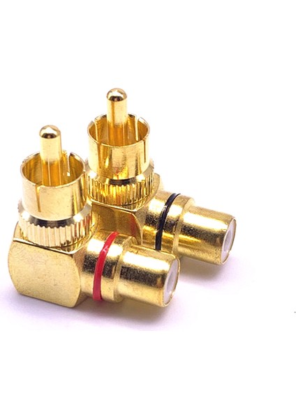 Adet Bakır L Şeklinde Rca Dik Açılı Dirsek 90 Derece Kafa Sinyal Kablosu (Yurt Dışından) indirimleri