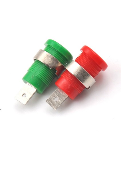 Gjcute 5 Adet 4mm Muz Fiş Dişi Jack Soket Fiş Tel Konektörü 5 Renk (Yurt Dışından)