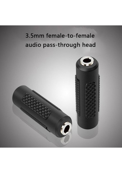 Nikel Kaplama 3,5 mm Dişi - 3,5 mm Dişi Jak Stereo Adaptör Konnektörü (Yurt Dışından)