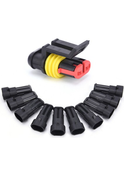 5x 2pin Araba Su Geçirmez Elektrik Konnektör Fişi Telli Awg Deniz Siyahı (Yurt Dışından) indirimleri