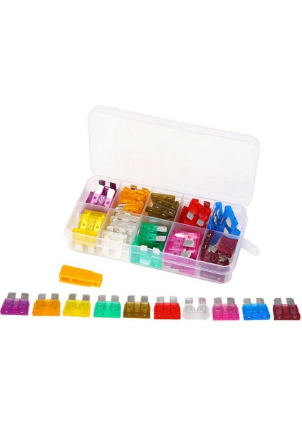 80 Adet 12V Sigortalar Otomatik Orta Kit 3A-40A Çeşitli Set + 1 Adet Çektirme Kiti (Yurt Dışından)