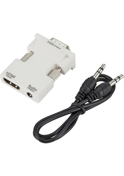 HDMI Dişi - VGA Erkek Dönüştürücü / Ses Adaptörü Desteği 1080P Sinyal Çıkışı (Yurt Dışından)