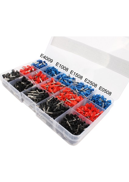 1065 Adet/takım 3 Renk 22 ~ 12AWG Tel Bakır Sıkma Konnektörü Yalıtımlı Kordon Pin Uç Terminali Bootlace Bakır Yüksük Kiti Seti (Yurt Dışından) fırsatları