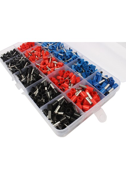 1065 Adet/takım 3 Renk 22 ~ 12AWG Tel Bakır Sıkma Konnektörü Yalıtımlı Kordon Pin Uç Terminali Bootlace Bakır Yüksük Kiti Seti (Yurt Dışından) indirimleri