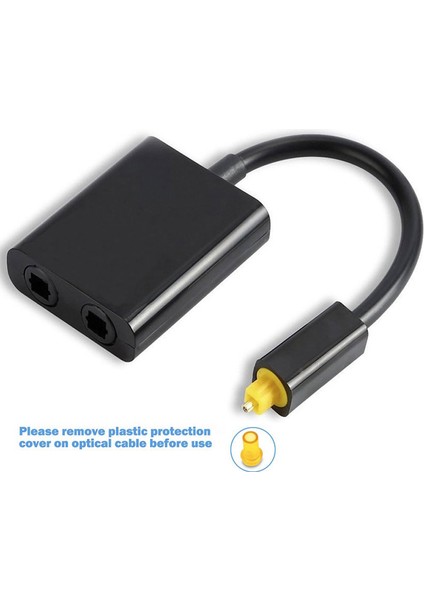 Dijital Spdıf Optik Ses Ayırıcı 2 Yollu Toslink Adaptörü 1 Giriş 2 Çıkış (Yurt Dışından) fırsatları