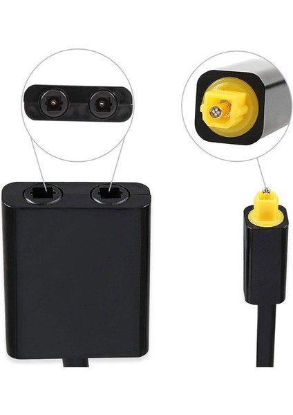 Dijital Spdıf Optik Ses Ayırıcı 2 Yollu Toslink Adaptörü 1 Giriş 2 Çıkış (Yurt Dışından) indirimleri