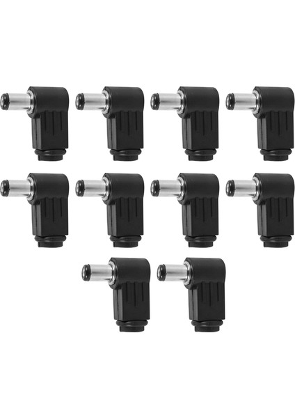 10X 2,1 mm x 5,5 mm Erkek Fiş Dik Açı L Jakı Dc Konektörü (Yurt Dışından)