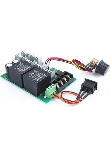 Pwm Hız Kontrol Cihazı Pwm Elektronik Regülatör 40A Dc 10V-50V 12V / 24V / 36V / 48V Fırçalı Dc Motor Kontrol Cihazı Maksimum 2000W Üçüncü Vites Ileri/geri/durdurma (Yurt Dışından) modelleri