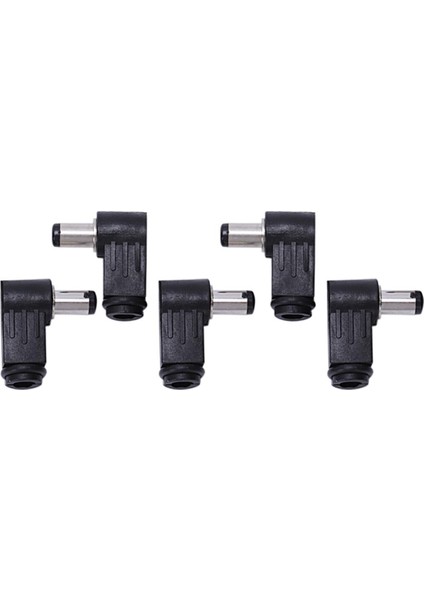 Dc In-Line Fiş Soket Jak Konnektörü Erkek Dik Açı Fiş 2.1mm 5 Adet (Yurt Dışından)