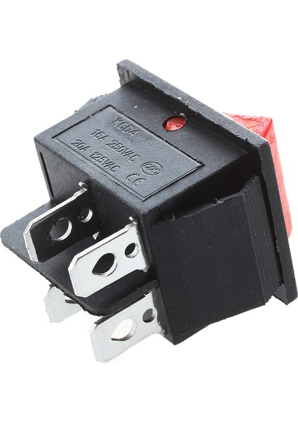 16A/250VAC 20A/125VAC Kırmızı Gösterge Işığı 4 Pin On/off Dpst Rocker Anahtarı 2 Adet (Yurt Dışından) fırsatları