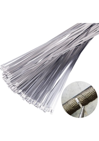 20 Adet Metal Fermuarlı Kravatlar/11.8 304 Paslanmaz Çelik Egzoz Sargı Kaplamalı Kilitleme Kablosu/fermuarlı Kilit Açma Tel Bağları Kravat (Yurt Dışından) fiyatları