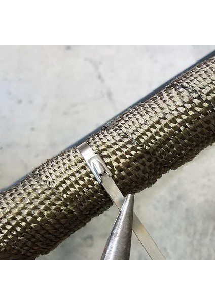 20 Adet Metal Fermuarlı Kravatlar/11.8 304 Paslanmaz Çelik Egzoz Sargı Kaplamalı Kilitleme Kablosu/fermuarlı Kilit Açma Tel Bağları Kravat (Yurt Dışından) indirimleri