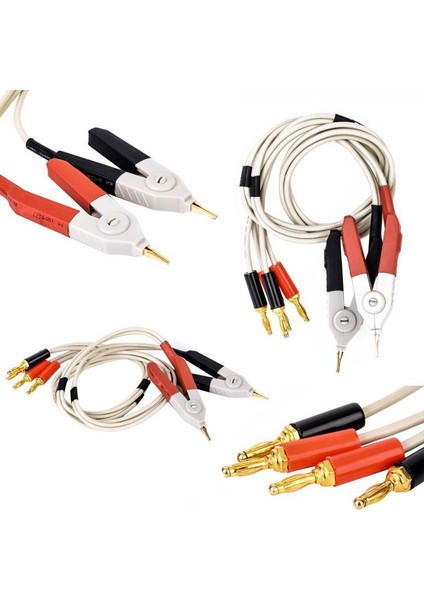 1 Çift Yalıtımlı Muz Fiş Klipleri Kablo Düşük Direnç Lcr Klip Probu Test Metre Terminali Kelvin Talepleri (Yurt Dışından) fiyatları